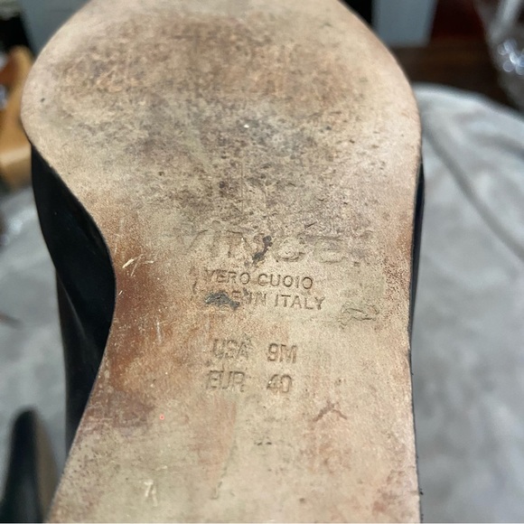 Vince Michela Wedge Leather Ankle Boot Size 9 Black - Picture 8 of 10